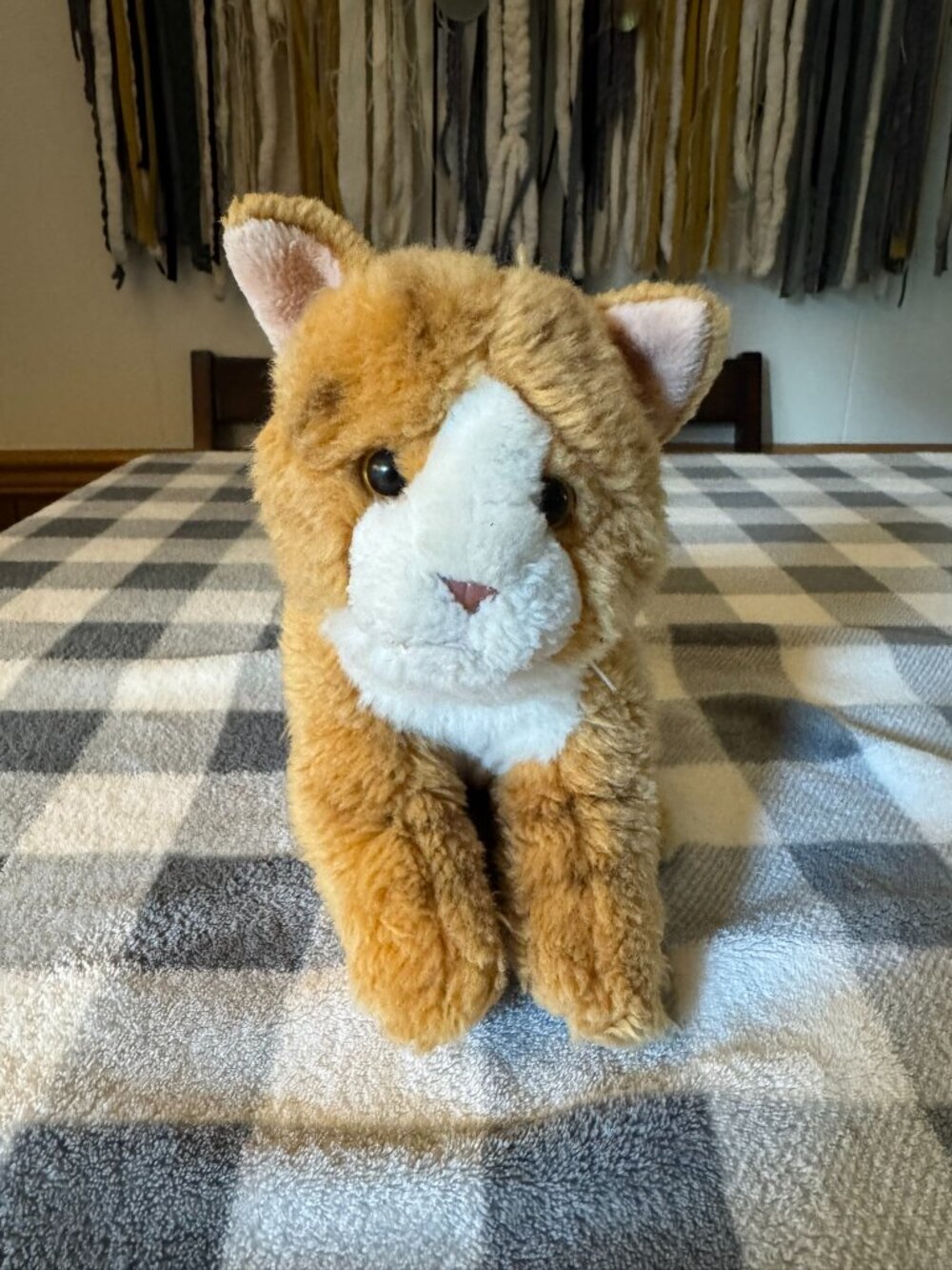 Vintage Toys R Us Animal Alley Orange and White Tabby Cat Plush
